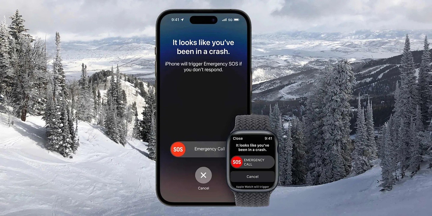 去年累计接到 700 例误报，急救人员呼吁苹果 iPhone 用户在滑雪时不要启用“车祸检测”功能 - 1