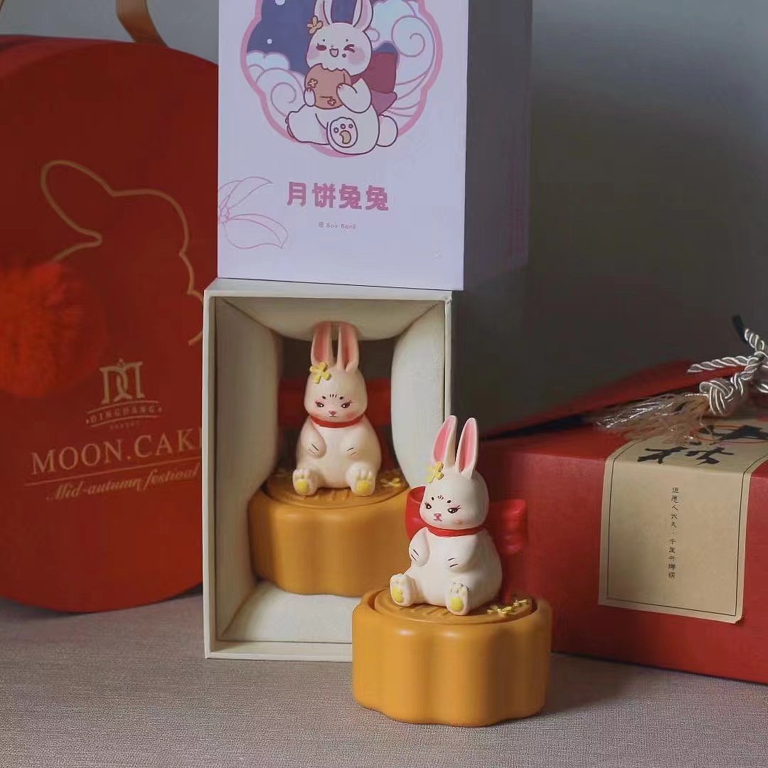 潮玩新品 | 月饼兔兔音乐盒 偷吃月饼的兔子~ - 8