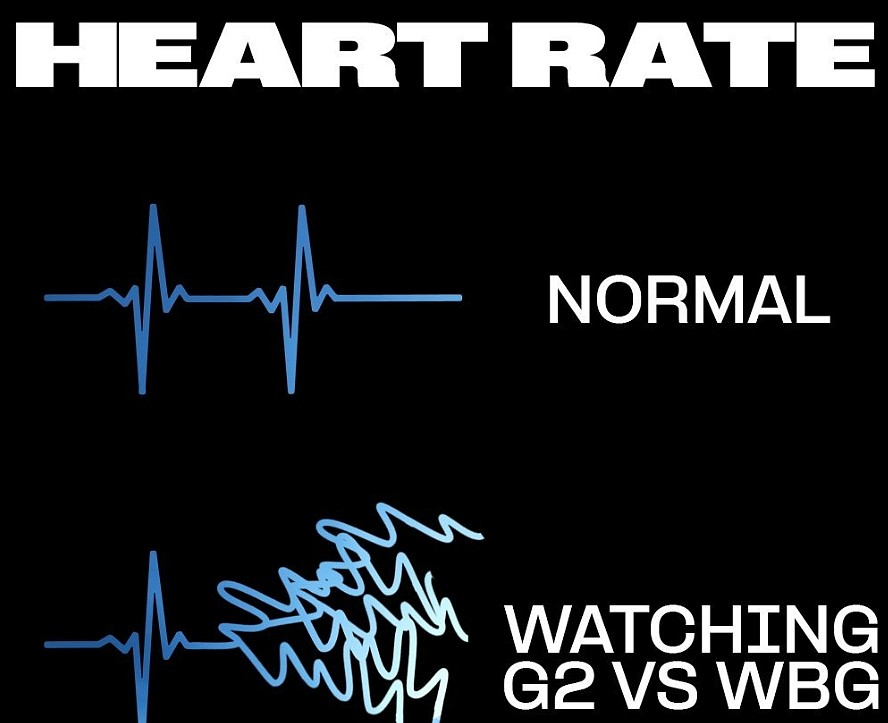 LOL官推：看G2 VS WBG比赛时的心电图！ - 1