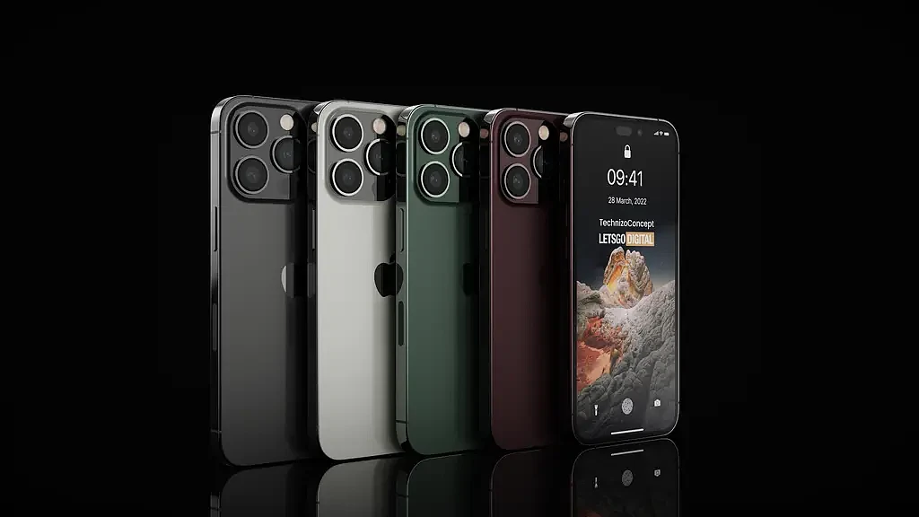 [视频]iPhone 14 Pro高清渲染：双打孔设计+A16 Bionic芯片 - 8