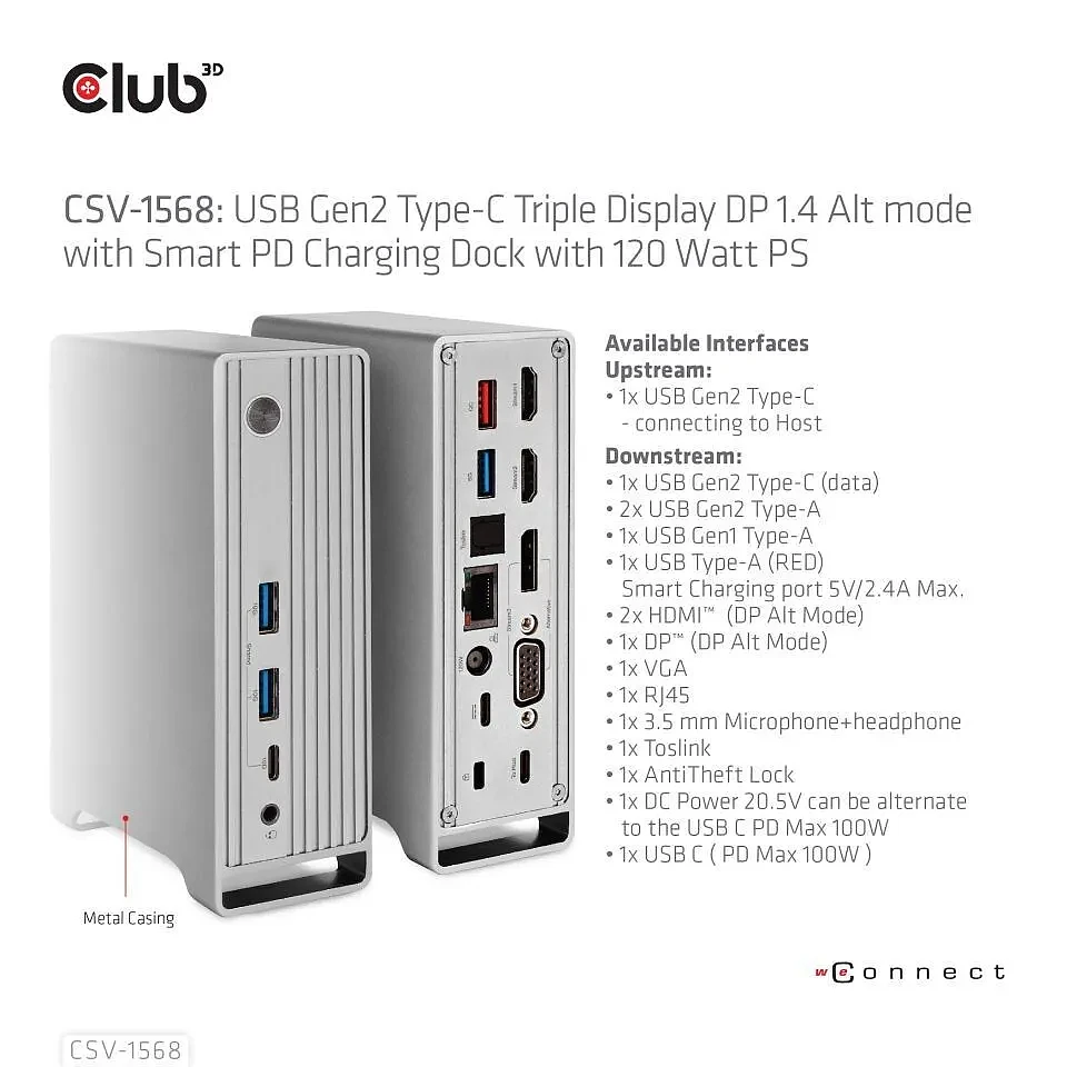 Club 3D推CSV-1568扩展坞 视频/数据/电源综合解决方案 - 3