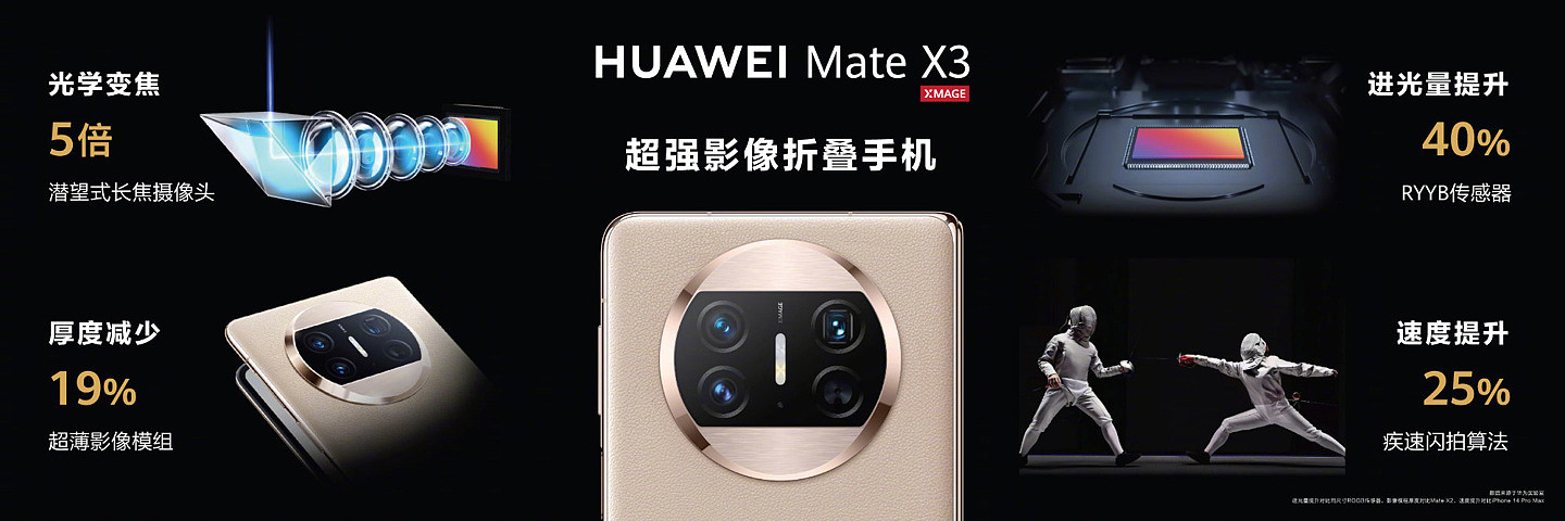 华为 Mate X3 折叠屏手机发布：仅 239g、支持 IPX8，12999 元起 - 6