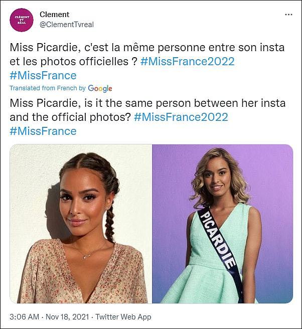 “法国小姐”P图太猛被警告：你们参加的是“法国小姐”比赛，而非P图大赛！ - 3