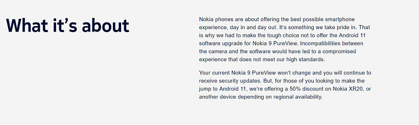 “艰难的选择”：诺基亚 9 PureView 官宣无缘安卓 11 升级，相机和软件更新不兼容 - 2