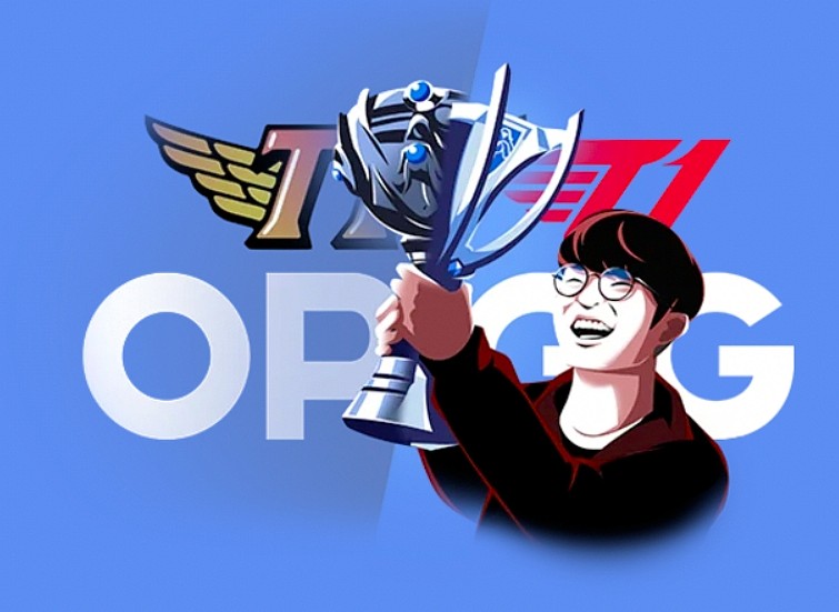 真就韩国骄傲了 数据网站OP.GG庆祝T1夺冠 更换标志 - 1