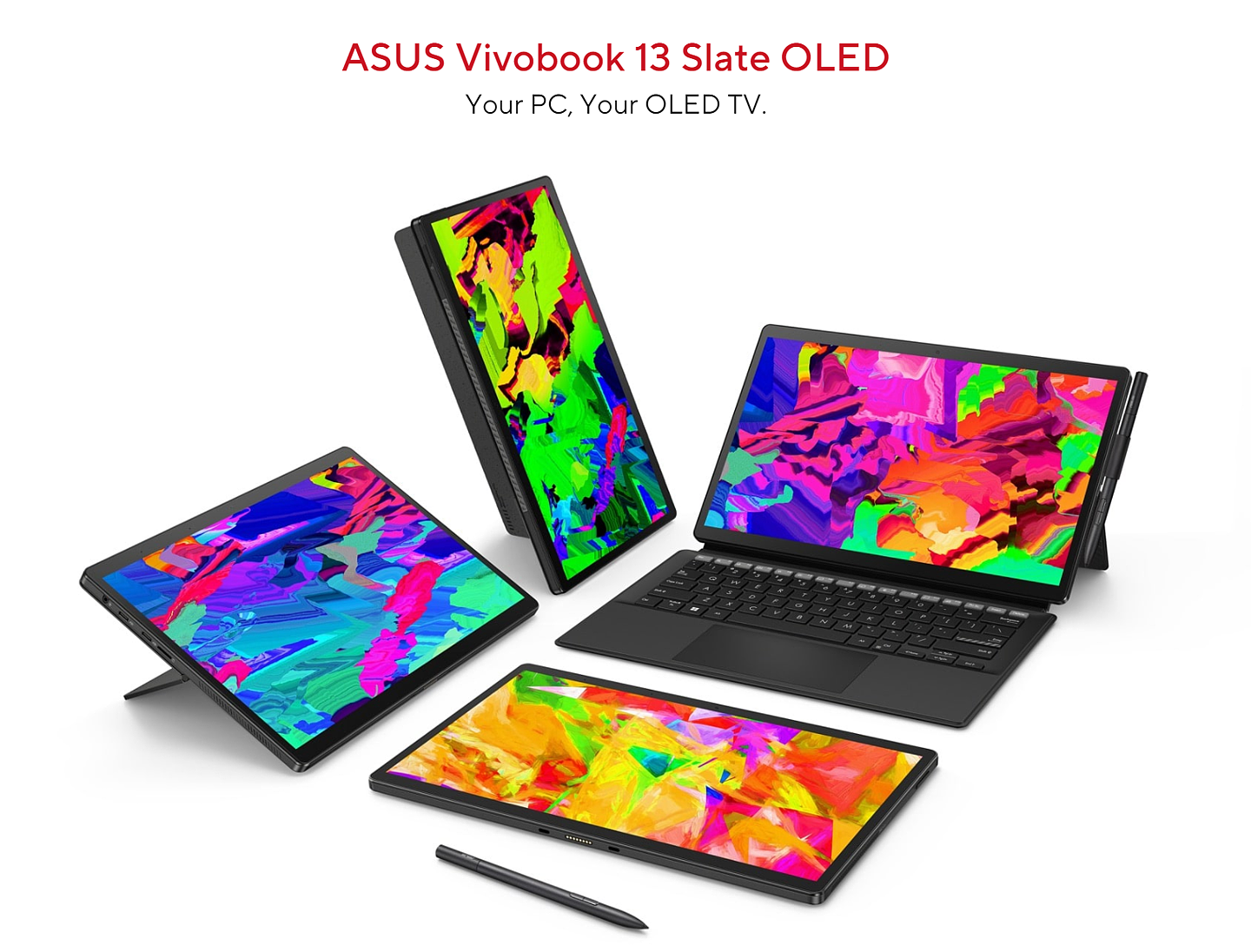 华硕发布 VivoBook 13 Slate 二合一笔记本：OLED 屏幕，支持 100% DCI-P3 色域 - 1