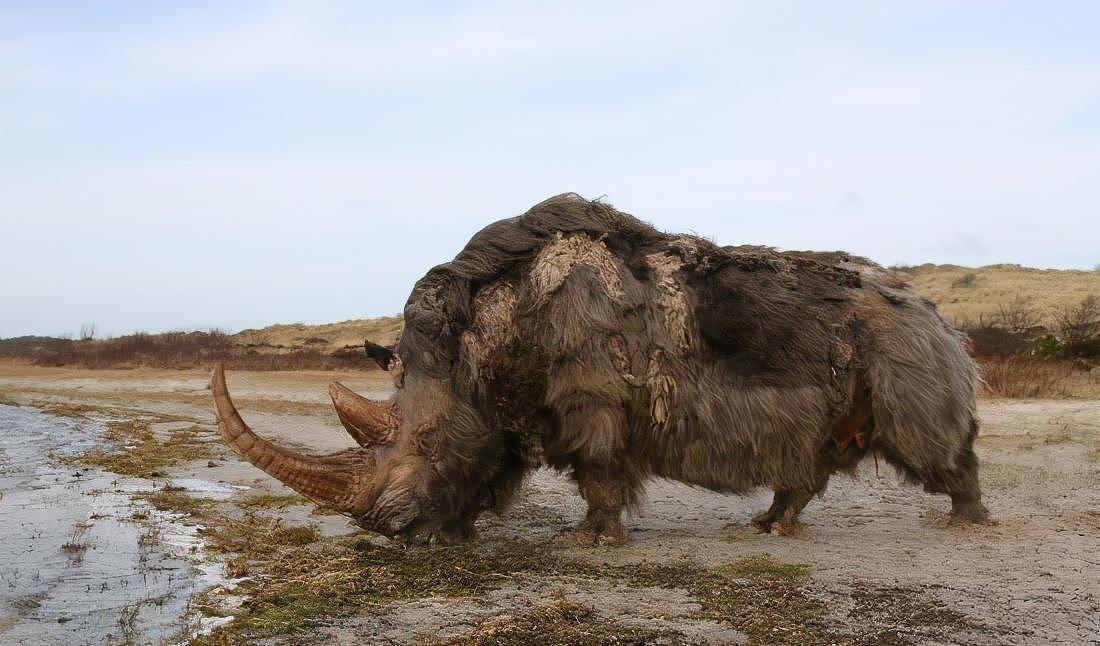 20000年前冻土层犀牛长相卡通，和现在的完全不像 - 2