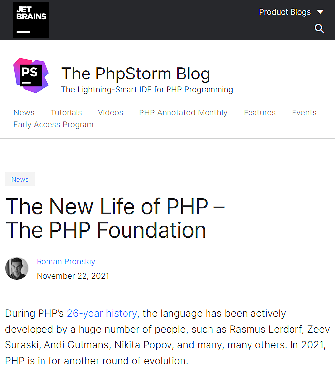携手社区成员：JetBrains宣布成立PHP基金会 - 3