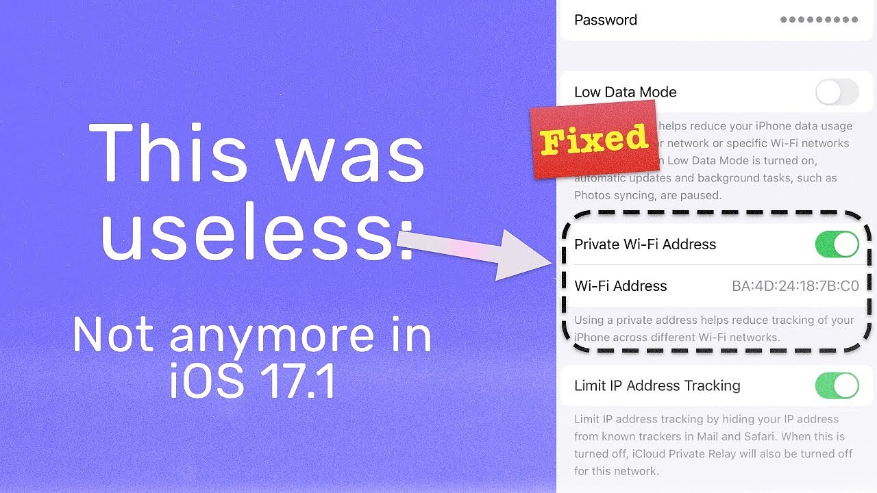 苹果 iOS / iPadOS 17.1 修补 3 年漏洞：会暴露真实 MAC 地址 - 2