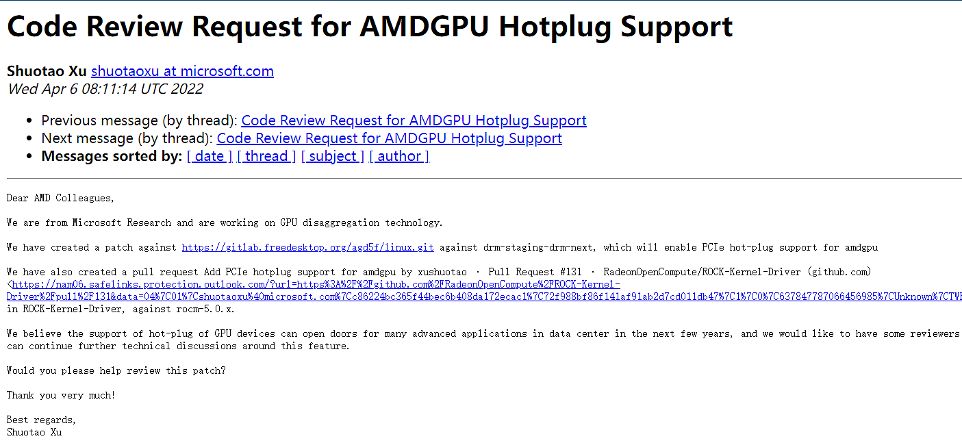 微软为 AMD GPU 推出驱动补丁，支持 Linux 系统热插拔显卡 - 2