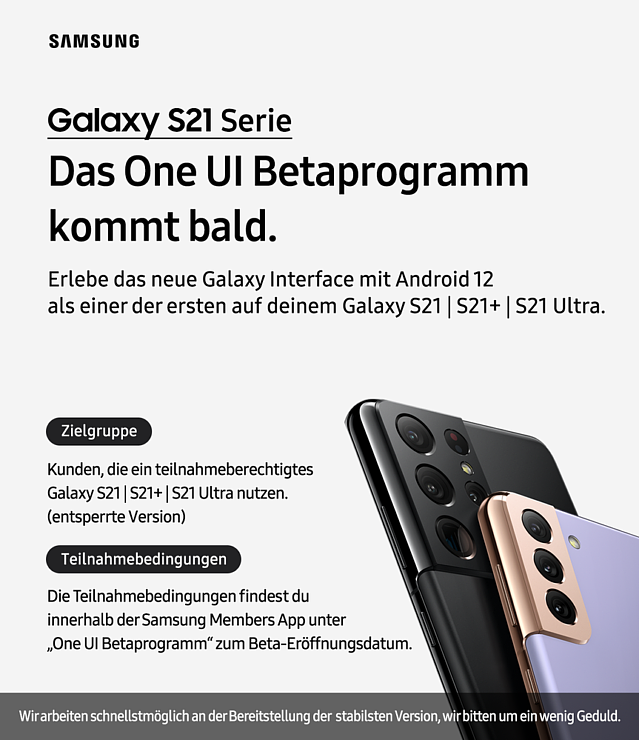 三星宣布 One UI 4.0 Beta 将在德国推送给 Galaxy S21，基于 Android 12 - 1