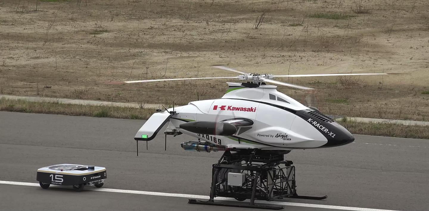 川崎测试货运无人机机器人K-Racer X1 - 2