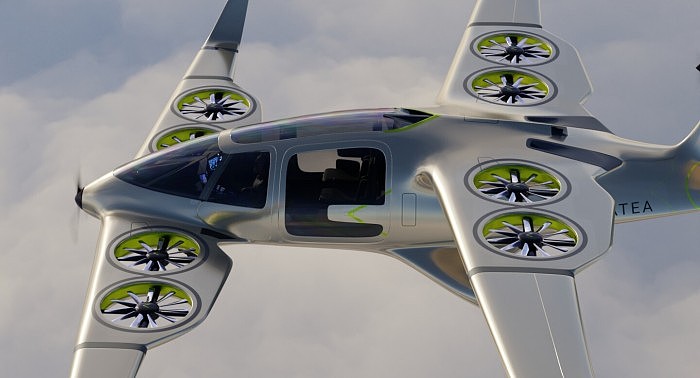 [图]Ascendance公司修改其长续航混合动力VTOL空中出租飞机的设计 - 6