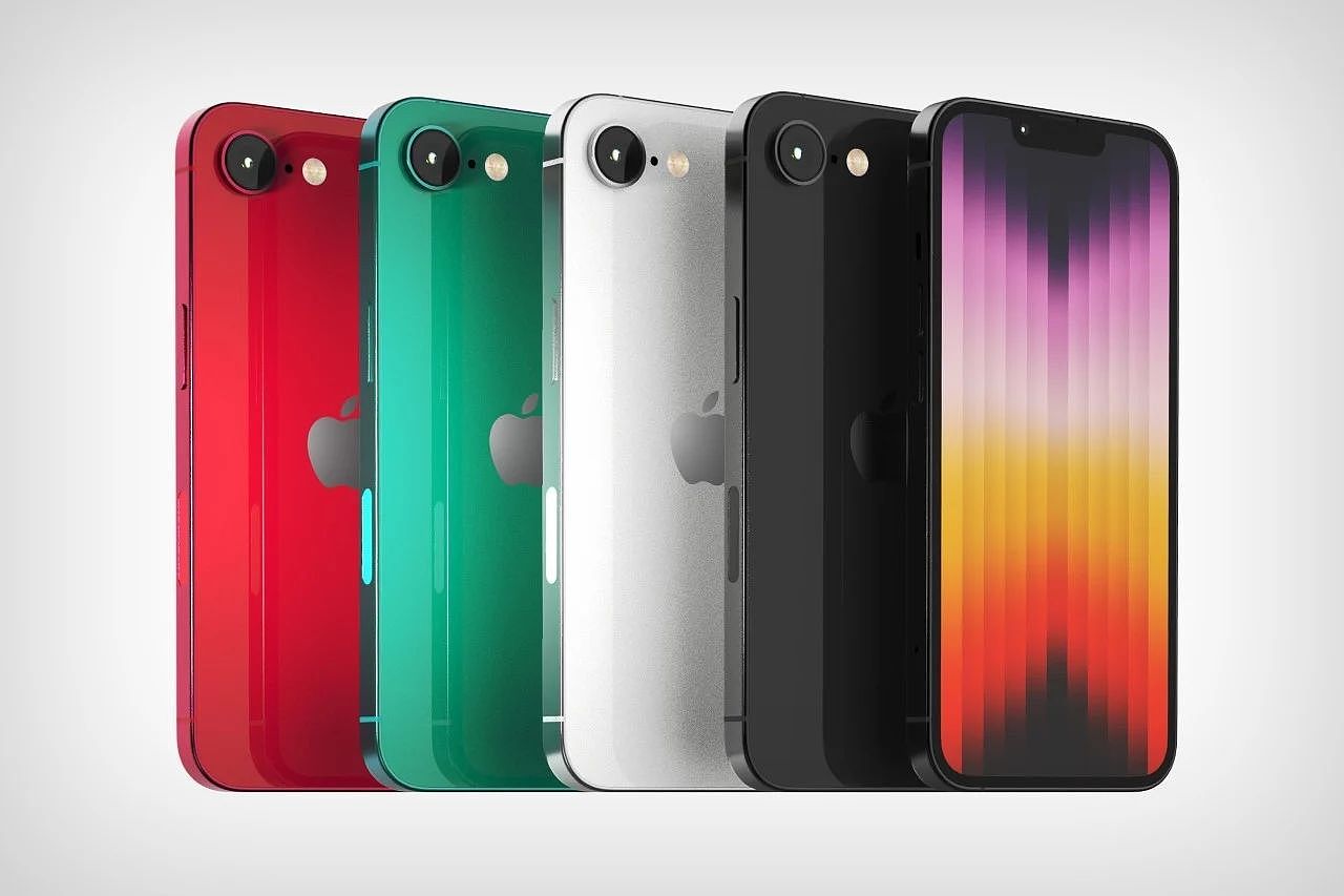 苹果 iPhone SE 4 高清渲染：刘海设计、后摄配更大传感器 - 2