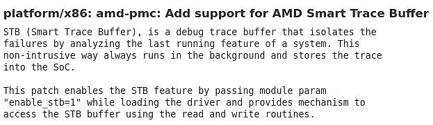Linux 5.17将支持AMD智能追踪缓冲区功能 - 2