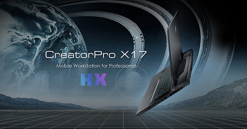 微星发布 CreatorPro X17 移动工作站：12 代酷睿 HX + RTX A5500，4 内存 + 4 SSD - 1