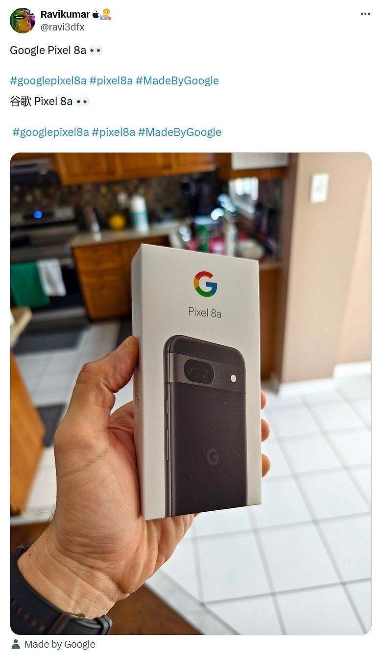 谷歌 Pixel 8a 手机真机照片曝光，有望 5 月 14 日发布 - 2