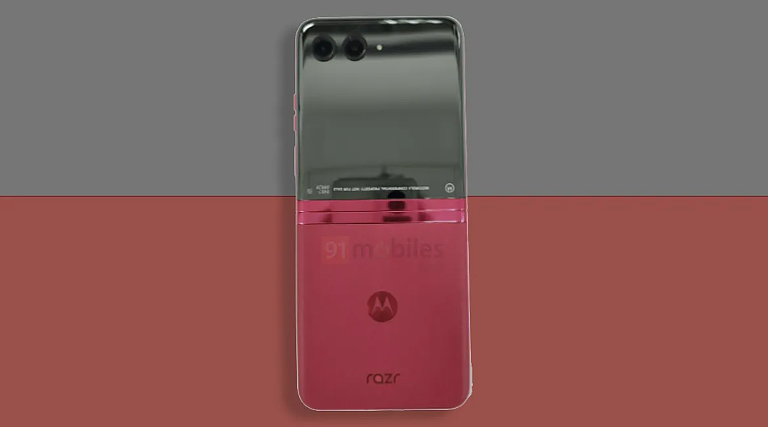 摩托罗拉 Razr 2023 折叠屏手机真机曝光，采用亮眼拼色设计 - 1