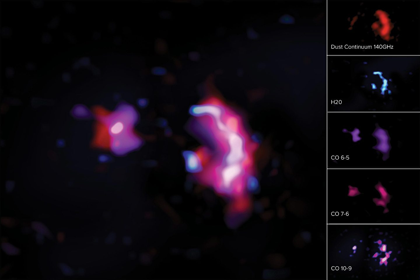 天文学家在一个遥远的星系SPT0311-58中检测到了水- - 3