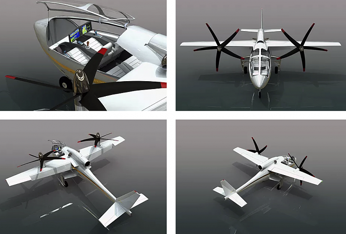 Pegasus混合动力VTOL概念飞机最远航程可达数千公里 - 3