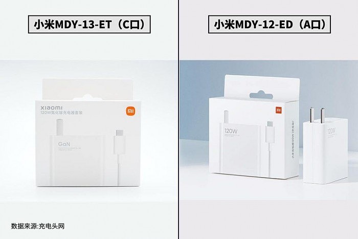 一文看懂小米MDY-13-ET和MDY-12-ED两款120W充电器区别 - 2