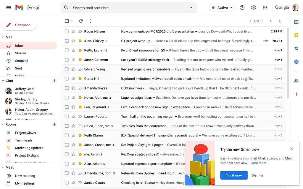 Gmail即将改版：更深度整合Google Workspace办公套件 - 2