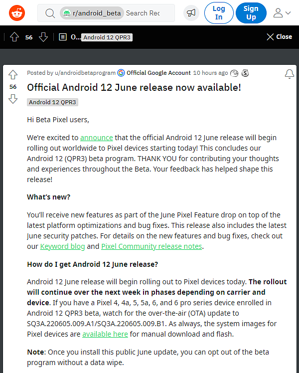 Pixel六月更新推送中 Android 12测试计划圆满落幕 - 1
