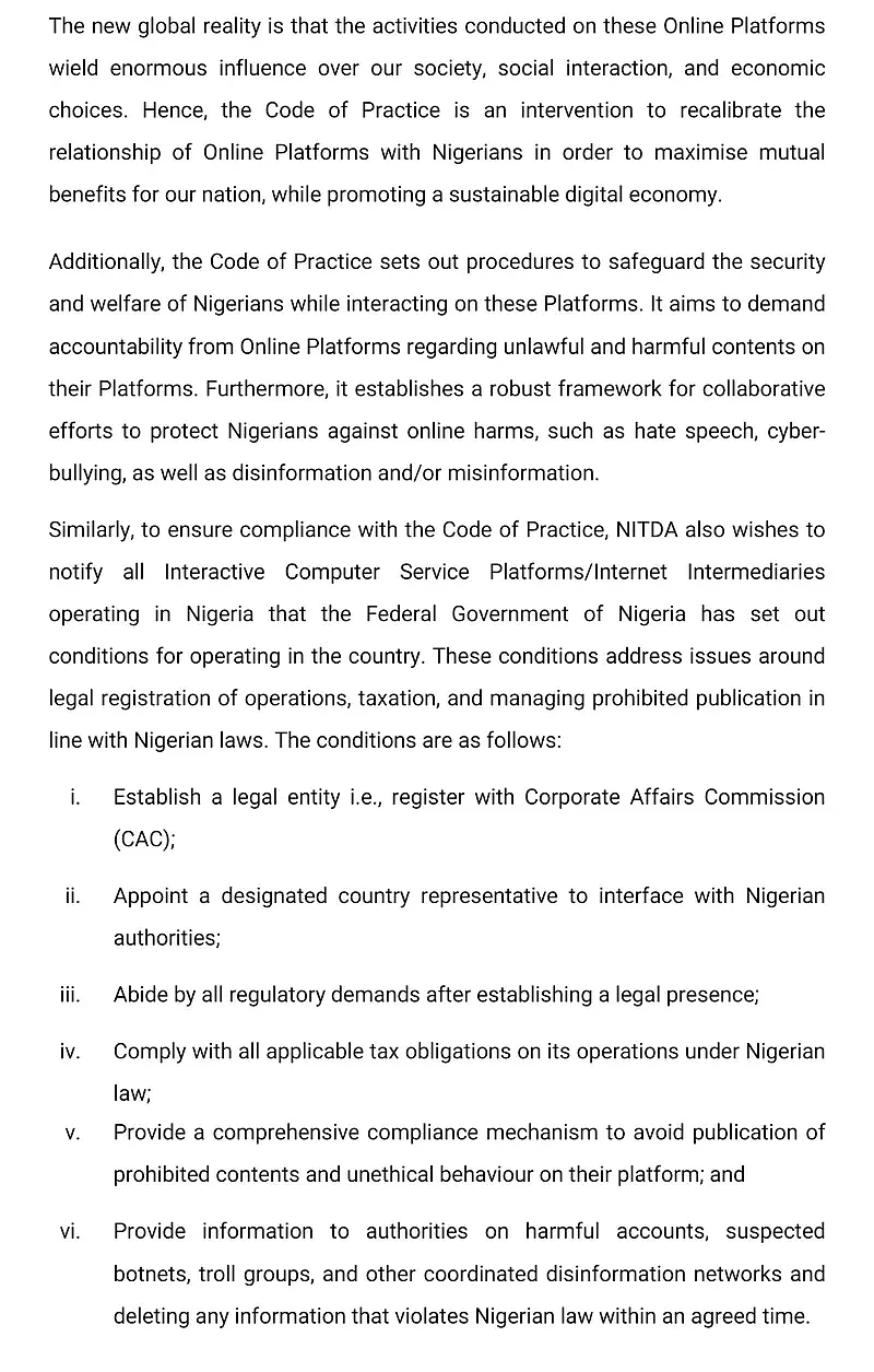尼日利亚发布新草案 计划加强对互联网公司的监管 - 2