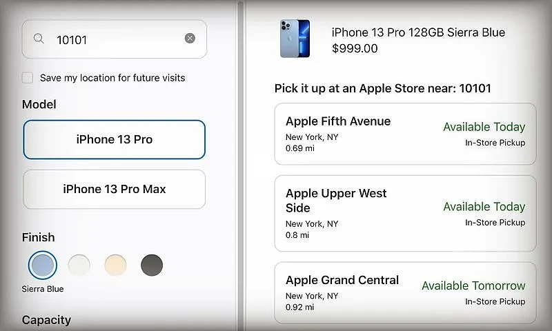 iPhone 13发布日：部分线下Apple Store可当日提货 - 1