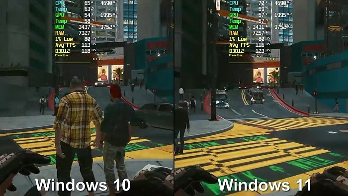 Windows 10与11游戏运行对比 后者硬件占用率更高 - 8