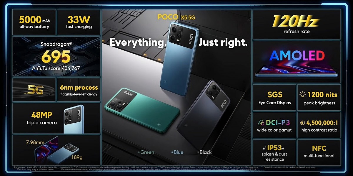 小米 Poco X5 / Pro 系列手机发布：最高搭载骁龙 778G 芯片，120Hz AMOLED 屏幕 - 9