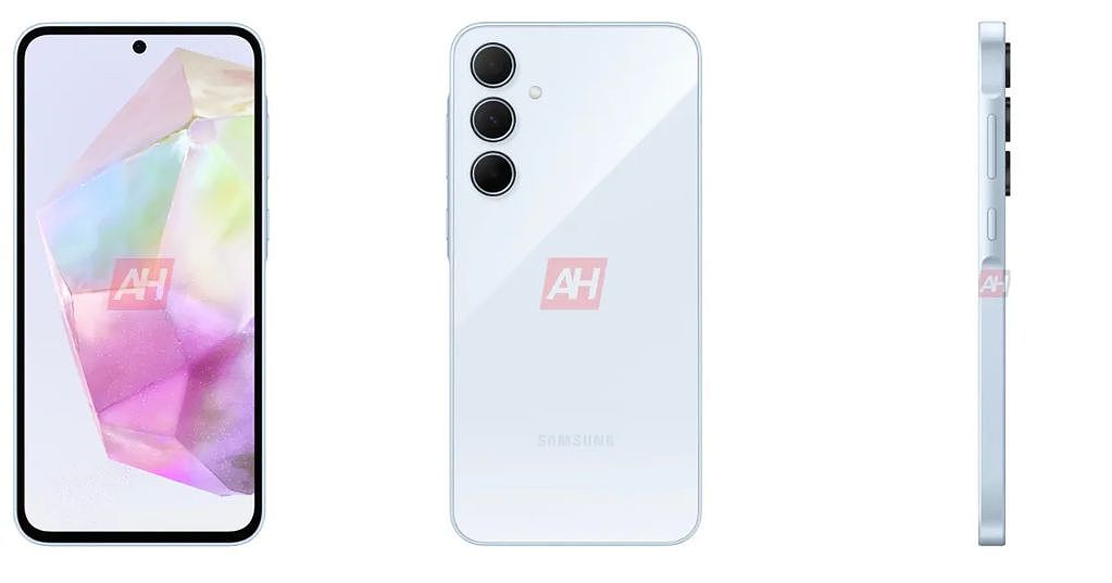 三星 Galaxy A35 手机渲染图曝光：3 种颜色 - 2
