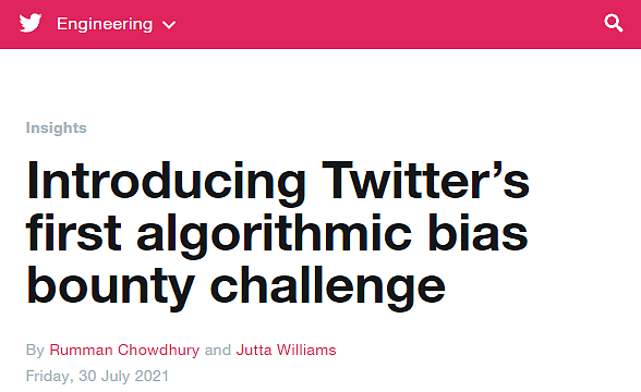 Twitter发起新的赏金项目 为图像裁剪算法纠偏 - 1