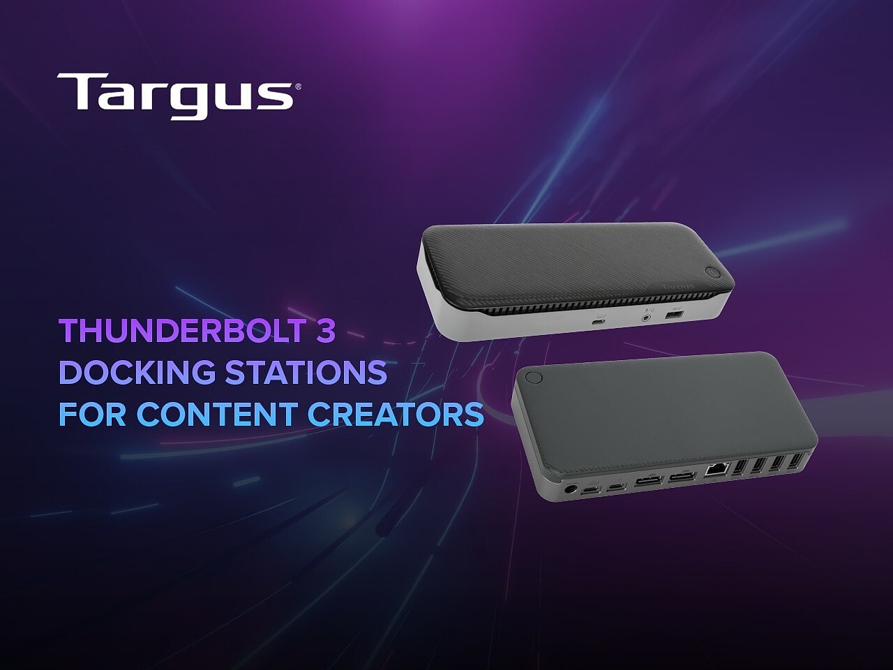 Targus推出两款Thunderbolt 3扩展坞 支持高分辨率图形传输 - 1