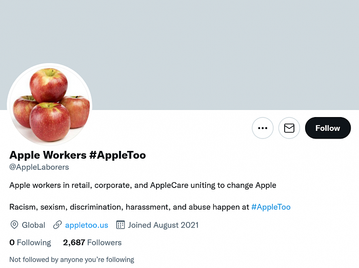 苹果公司解雇了一位领导#AppleToo运动的员工 - 1