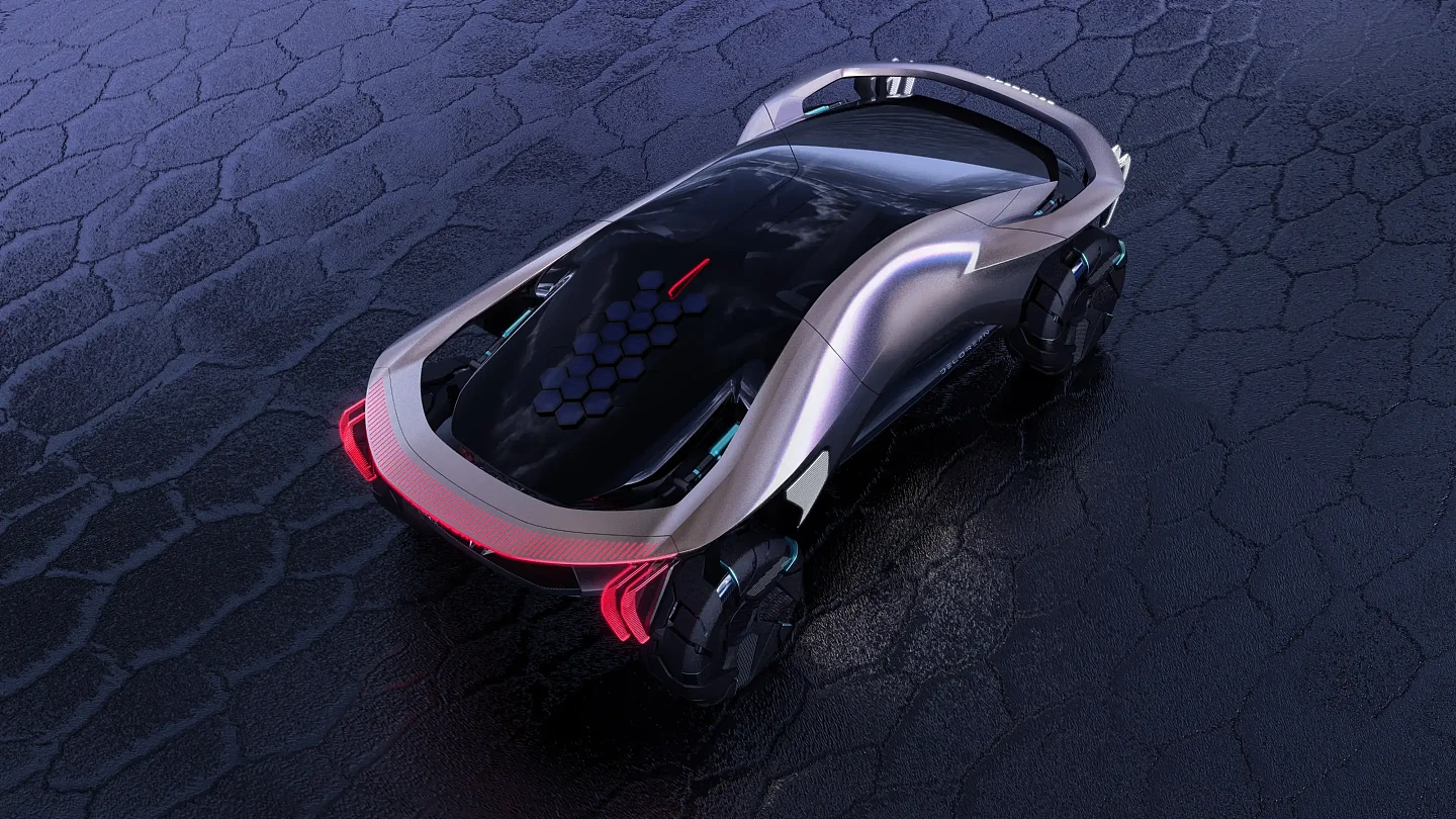 极富未来科技感：Delorean展示Omega 2040概念车 - 9