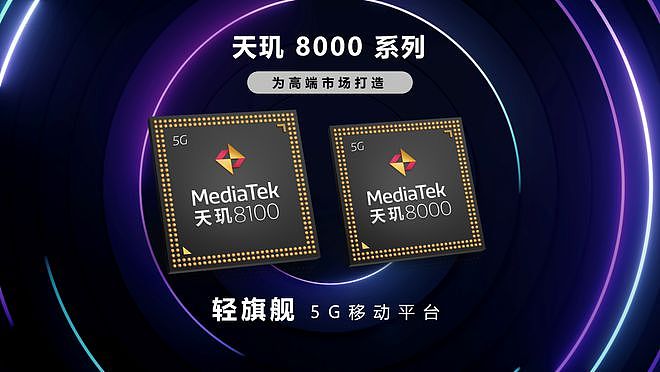 联发科技发布天玑8000系列轻旗舰5G芯片 卢伟冰称红米K50首发搭载 - 1