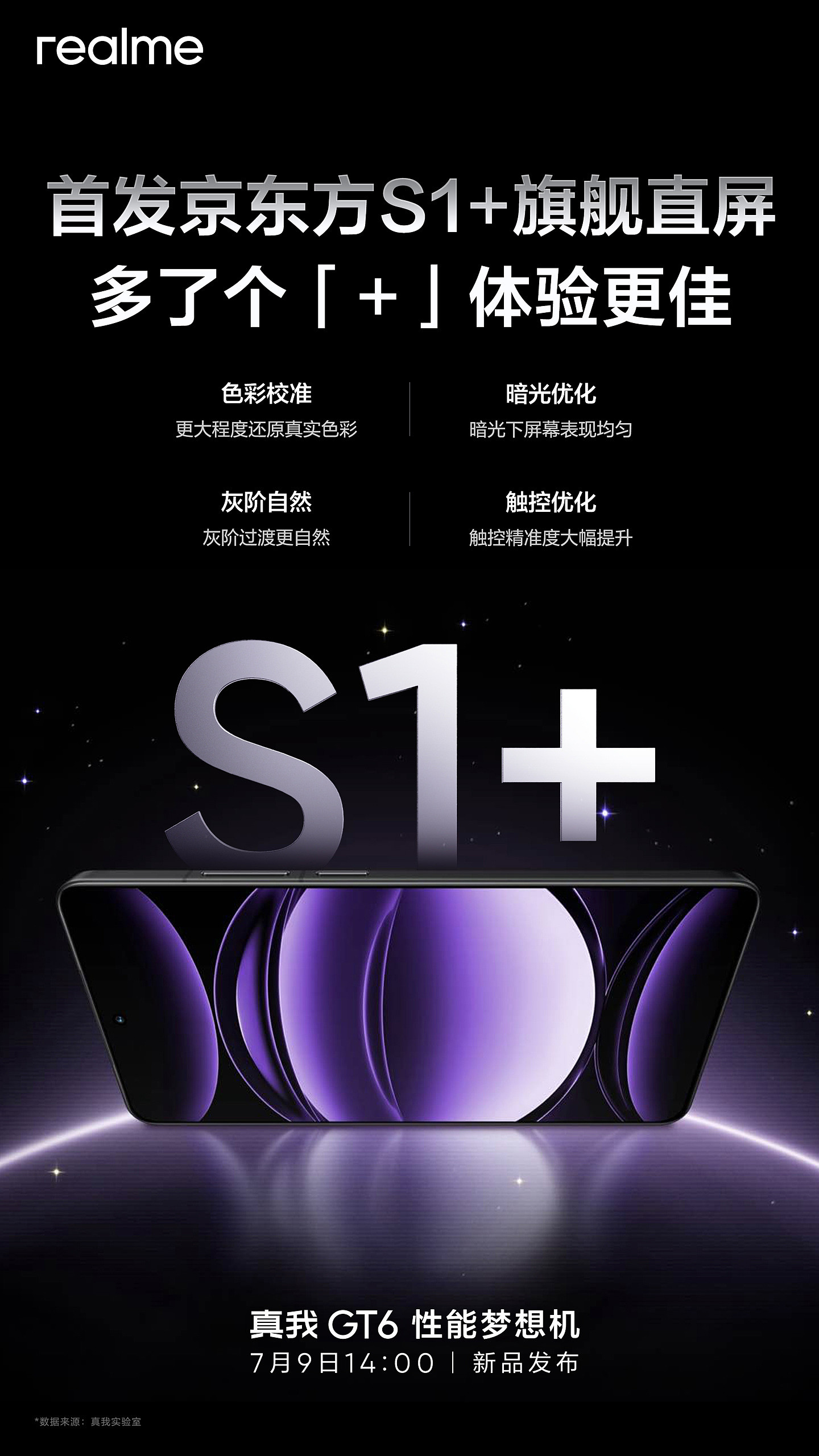 realme 真我 GT6 手机预热：首发京东方 S1+ 旗舰直屏、晶铠玻璃 - 1