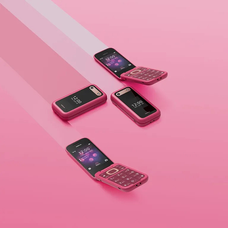售价 79.90 欧元，诺基亚 2660 Flip 手机新增粉色和绿色 - 2