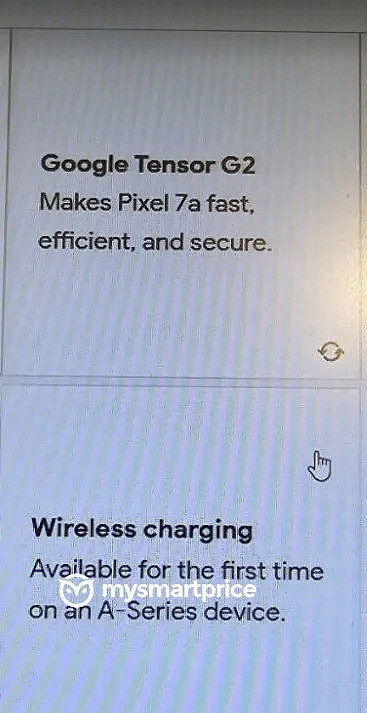谷歌 Pixel 7a 手机宣传图曝光：90Hz 屏幕、支持无线充电、6400 万像素主摄 - 5