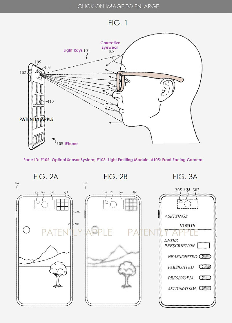 苹果 FaceID 新专利：可存储使用者不同造型，针对近视/远视用户优化显示 - 2