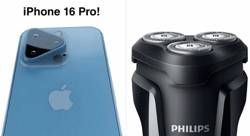 外媒曝苹果iPhone16 Pro系列测试三角形镜头：神似电动剃须刀 - 1