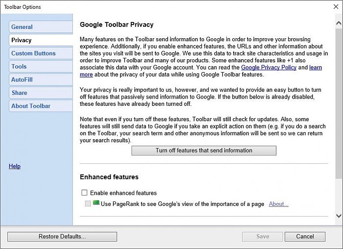 定格21岁生日这天：Google工具栏已不再提供安装 - 8
