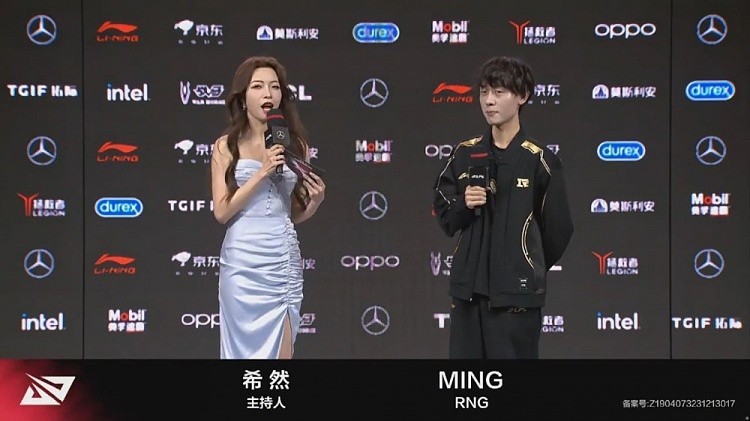 RNG赛后采访 Ming：对自己的表现不是很满意，希望自己越打越好 - 1