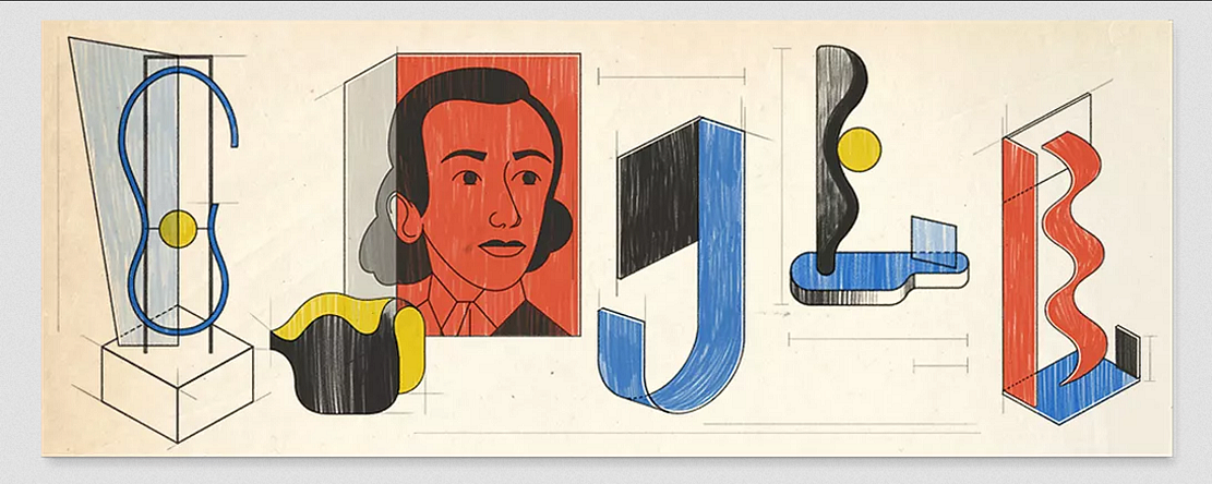 Google Doodle向波兰雕塑家Katarzyna Kobro致敬 - 1
