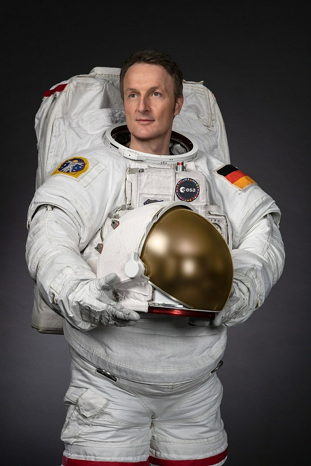 欧空局宇航员马蒂亚斯·莫雷尔的定妆照。