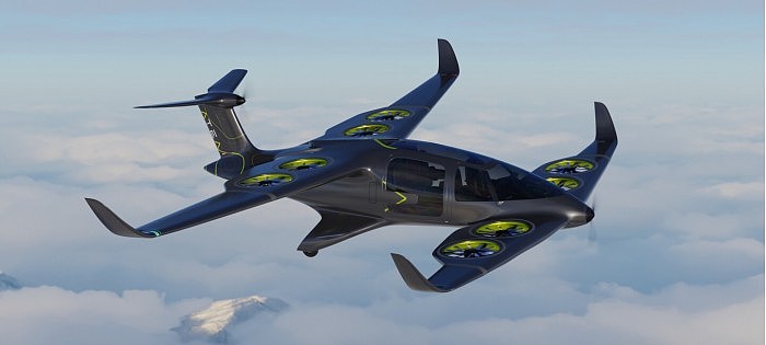 [图]Ascendance公司修改其长续航混合动力VTOL空中出租飞机的设计 - 2