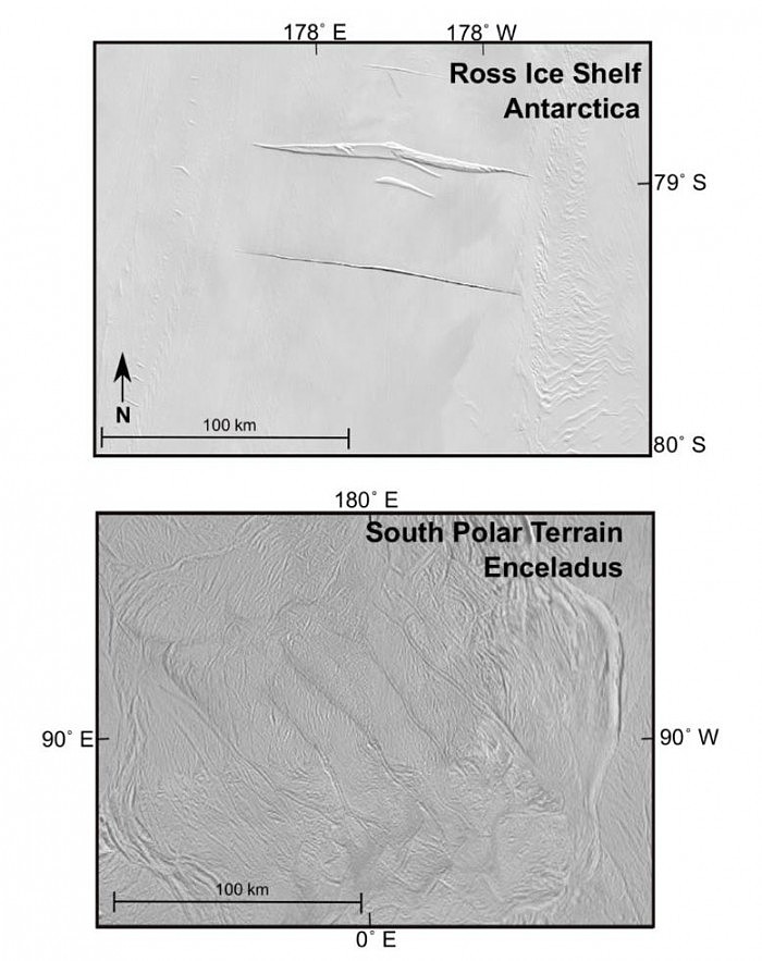 土星卫星恩克拉多斯上的间歇泉裂缝很可能发生冰震 - 2