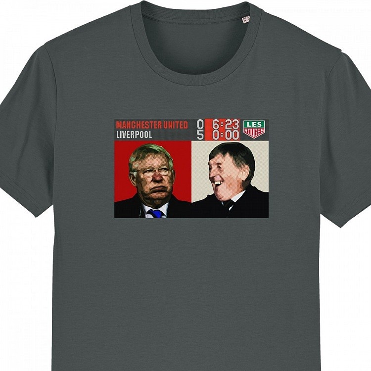好狠?红军球迷制作弗格森&达格利什表情对比T恤，售价21英镑 - 1