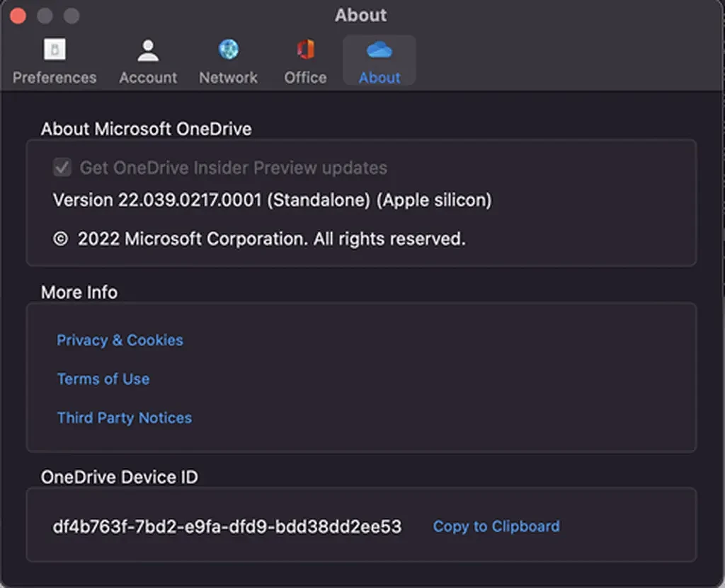 macOS端OneDrive应用更新：原生支持Apple Silicon - 2